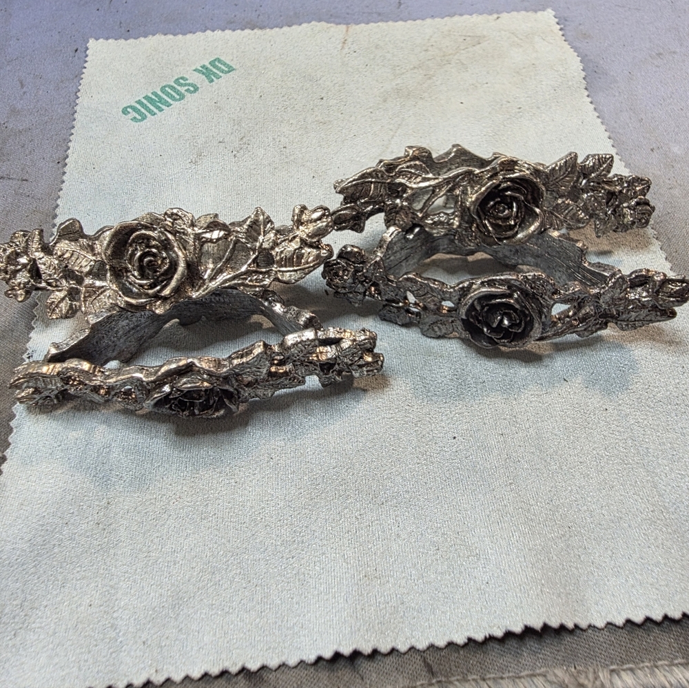 Vitage Metzke Pewter Napkin Holders
